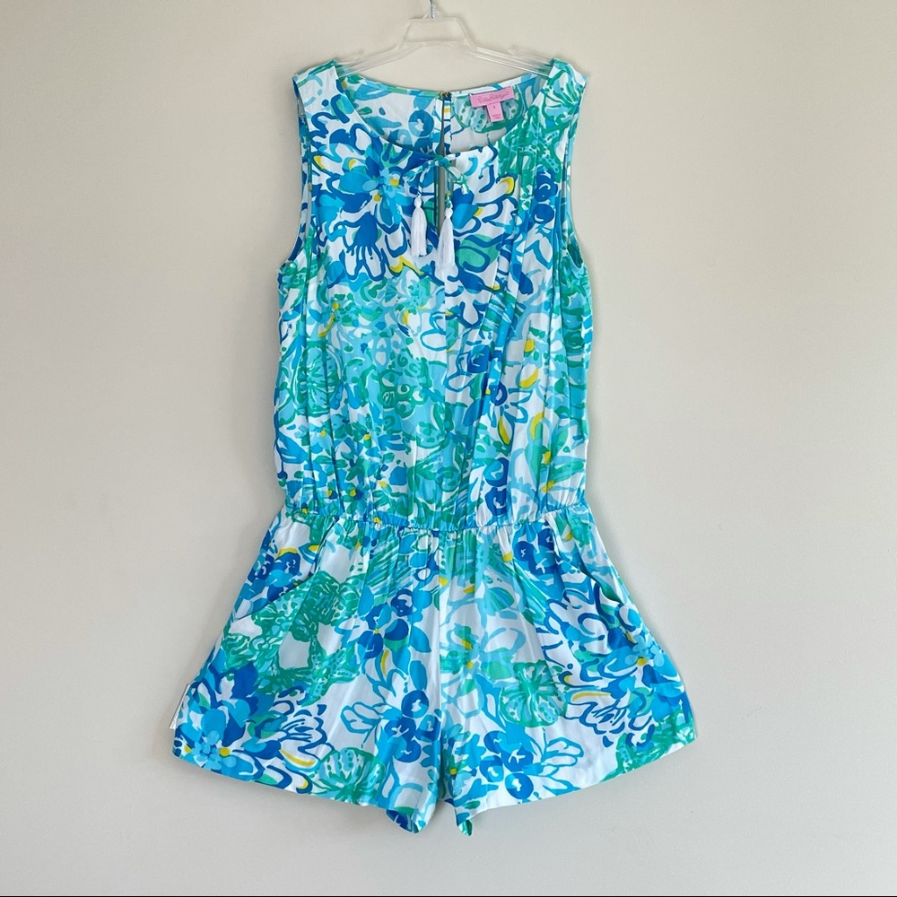 Lilly Pulitzer Tybee Romper In A Pinch Print